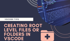 creating root level files or folders in vscode
