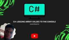 C#: Logging array values to the Console